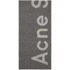 ACNE STUDIOS ACNE STUDIOS GREY TORONTY LOGO SCARF,274176