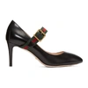 GUCCI GUCCI BLACK RIBBON HEELS,475086 CQXS0