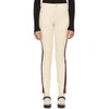 GUCCI GUCCI IVORY SNAP BUTTONS LEGGINGS,495104 ZHM74