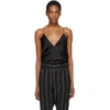 HAIDER ACKERMANN Black Shiny Camisole,183-5806-138-099