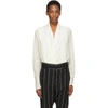 HAIDER ACKERMANN HAIDER ACKERMANN IVORY FRONT DRAPE SHIRT,183-6006-104-003