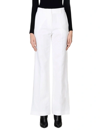 Calvin Klein Collection Dry Cotton Tailoring Pants In White