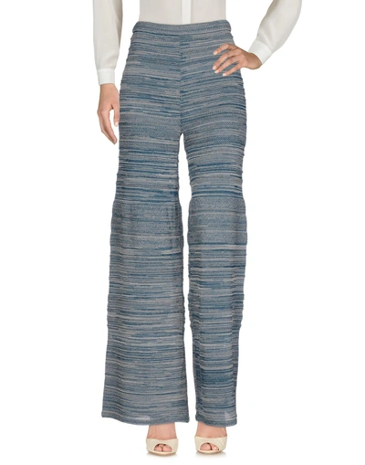 M Missoni Casual Trousers In Pastel Blue