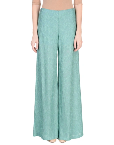 M Missoni Casual Trousers In Light Green
