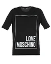 LOVE MOSCHINO COTTON T-SHIRT,10407767