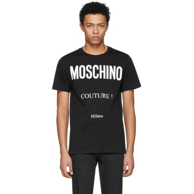Moschino Signature Black Cotton Men's T-shirts