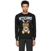 MOSCHINO MOSCHINO BLACK PLAYBOY TEDDY BEAR SWEATER,0906 0200