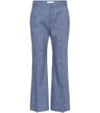 ISABEL MARANT ÉTOILE OXY LINEN-BLEND FLARED trousers,P00294087