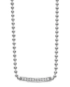 LAGOS CAVIAR SPARK DIAMOND BALL-CHAIN NECKLACE,PROD208260204