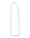 Lagos Sterling Silver Caviar Spark Diamond Bar & Ball Chain Necklace, 16 In Silver