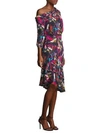 SALONI Lexie Silk Off-Shoulder Dress