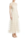 RED VALENTINO Embroidered Mesh Dress