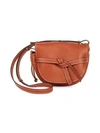 Loewe Small Gate Leather Saddle Bag In Rust