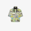 PRADA PRADA COMIC PRINT SHORT SLEEVE HARRINGTON JACKET,SGN732S1811QUL12495659