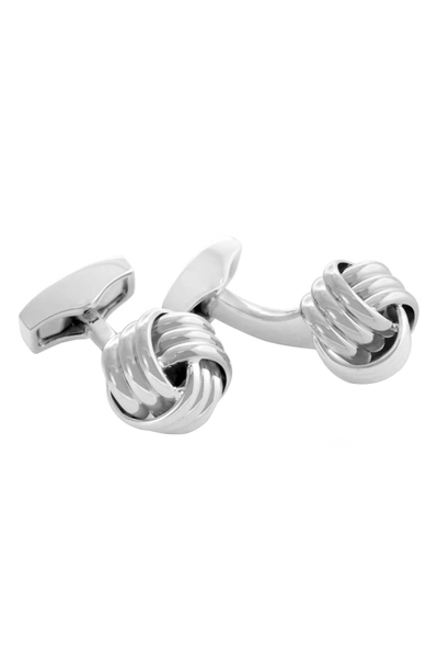 Tateossian Rope Knot Cuff Links In Silver