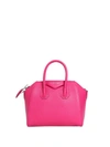 Givenchy Antigona Mini Leather Bag In Fucsia