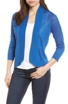 Tommy Bahama Open Front Knitted Linen Cardigan In Cobalt