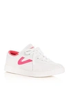 Tretorn Women's Nylite Plus Lace Up Sneakers In Ivory/hot Pink
