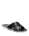 VINCE WOMEN'S NICO LEATHER SLIDE SANDALS,F6557L1