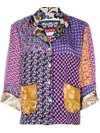 PIERRE-LOUIS MASCIA patchwork shirt,ALOEUWSW12637042
