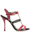 DOLCE & GABBANA T-BAR HEELED SANDALS,CR0561AN78312649910