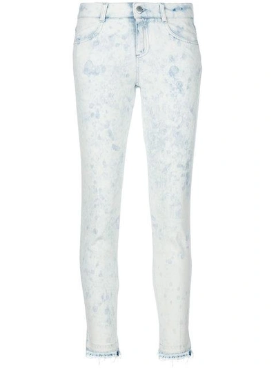 Stella Mccartney Faded Skinny Jeans In White