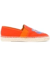 KENZO KENZO 'TIGER' ESPADRILLES - ORANGE,F852ES188F7012649727