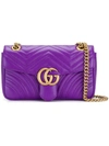 GUCCI GUCCI GG MARMONT MATELASSÉ SHOULDER BAG - PURPLE,443497DTDIT12528259