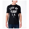 NIKE MEN'S AIR JORDAN "CITY OF FLIGHT" T-SHIRT, BLACK,5563358