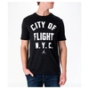 NIKE MEN'S AIR JORDAN "CITY OF FLIGHT" T-SHIRT, BLACK,5563352