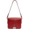 Off-white Binder Clip Velvet Shoulder Bag