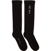 RICK OWENS Black 'Dirt SS 18' Socks,RU18S5499 C