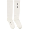 RICK OWENS White 'Dirt SS 18'  Socks,RU18S5499 C