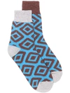 SACAI brown jacquard low socks,01604M12532616