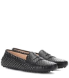 TOD'S GOMMINO STUDDED LEATHER LOAFERS,P00316324