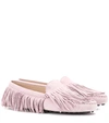 TOD'S GOMMINO FRINGE SUEDE LOAFERS,P00316241-2