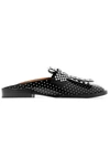 ROBERT CLERGERIE YOULA EMBELLISHED LEATHER SLIPPERS