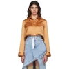OFF-WHITE OFF-WHITE BEIGE PAJAMA CROPPED SHIRT,OWAD038R187480270303
