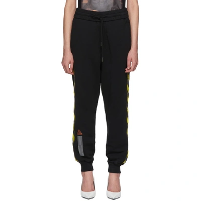 Off-white Black Logo Tape Lounge Trousers In 1000 Black