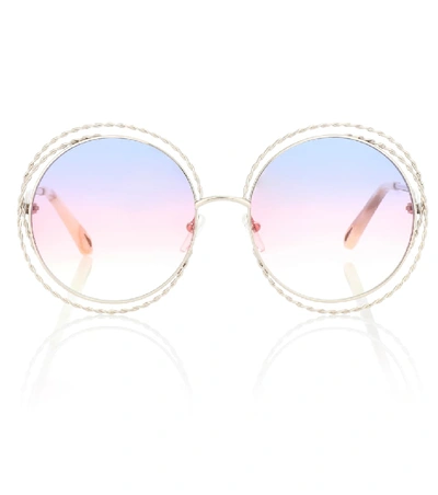 Chloé Carlina Torsade Sunglasses In Multicoloured