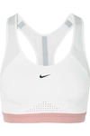 Nike Motion Adapt High-support Compression Sports Bra In White