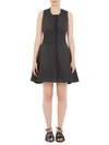 CARVEN Twist Open Back Fit-And-Flare Dress