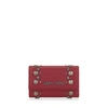 JIMMY CHOO HOWICK RED LEATHER KEY HOLDER WITH PUNK STUDS,HOWICKEUK S