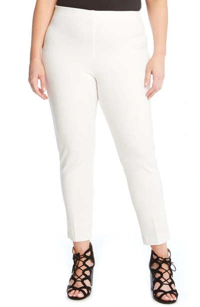 Karen Kane Piper Skinny Ankle Trousers In Off White