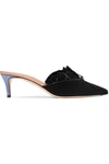 MARCO DE VINCENZO RUCHED SATIN MULES