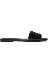 Tod's Gommino Patent-leather Slides In Black