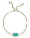Kendra Scott Elaina Statement Bracelet In Gold/teal