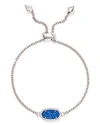 Kendra Scott Elaina Statement Bracelet In Silver/cobalt