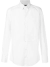 DOLCE & GABBANA DOLCE & GABBANA PANELLED LONG SLEEVED SHIRT - WHITE,G5EN2TFU5GK12628603