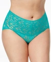 Hanky Panky Plus Size Signature Lace Retro Vikini 9k2124x In Seafoam